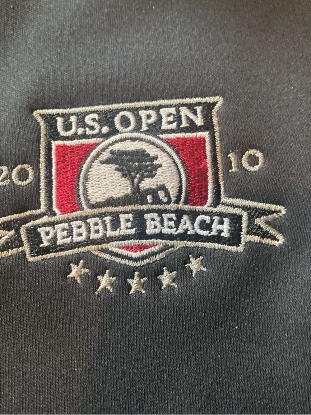 Vintage 2010 U.S. Open Pebble Beach Under Armor 3/4 zip Pullover, 2XL
